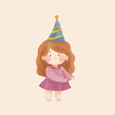 Happy birthday card for girls