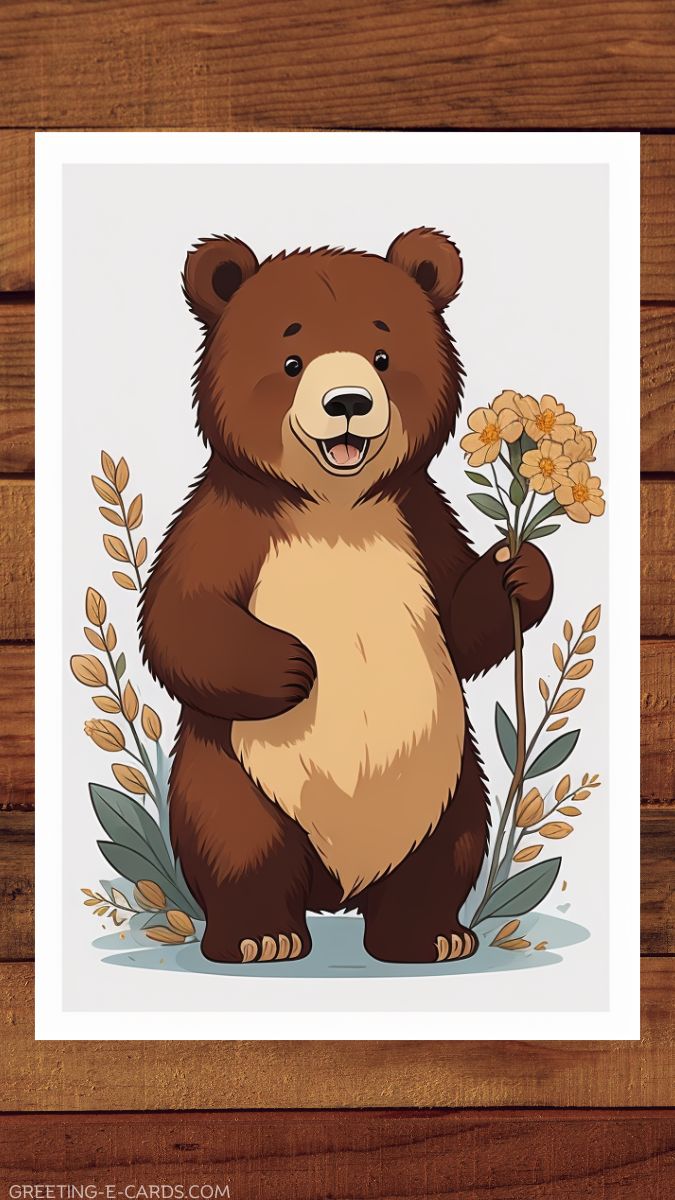 Adorable Bear Phone Wallpaper