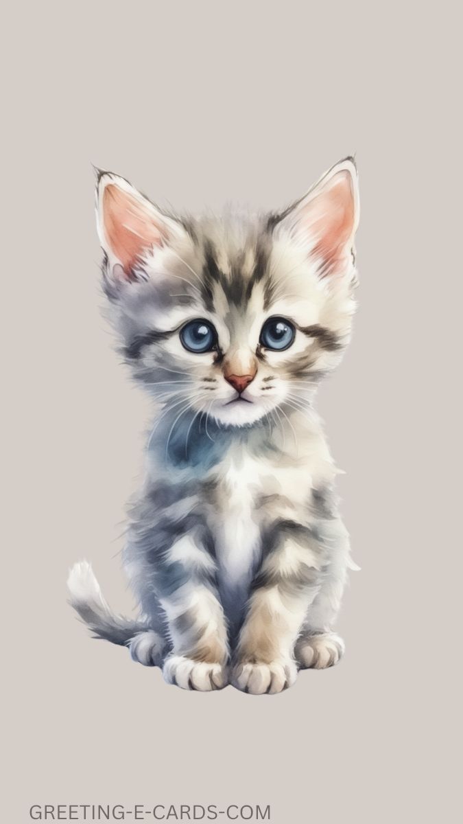 Adorable Kitten Mobile Wallpaper