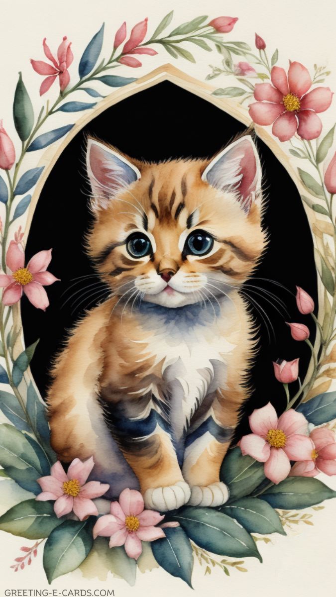 Adorable Kitten Phone Wallpaper
