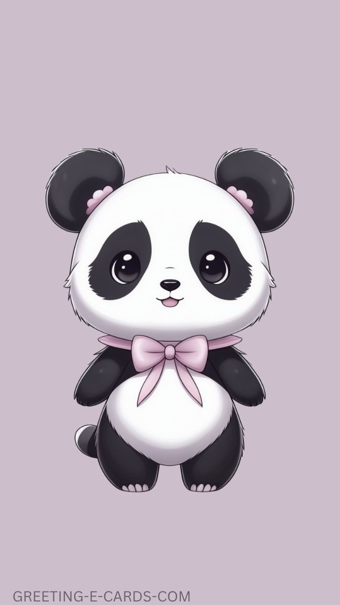 Adorable Panda Phone Background