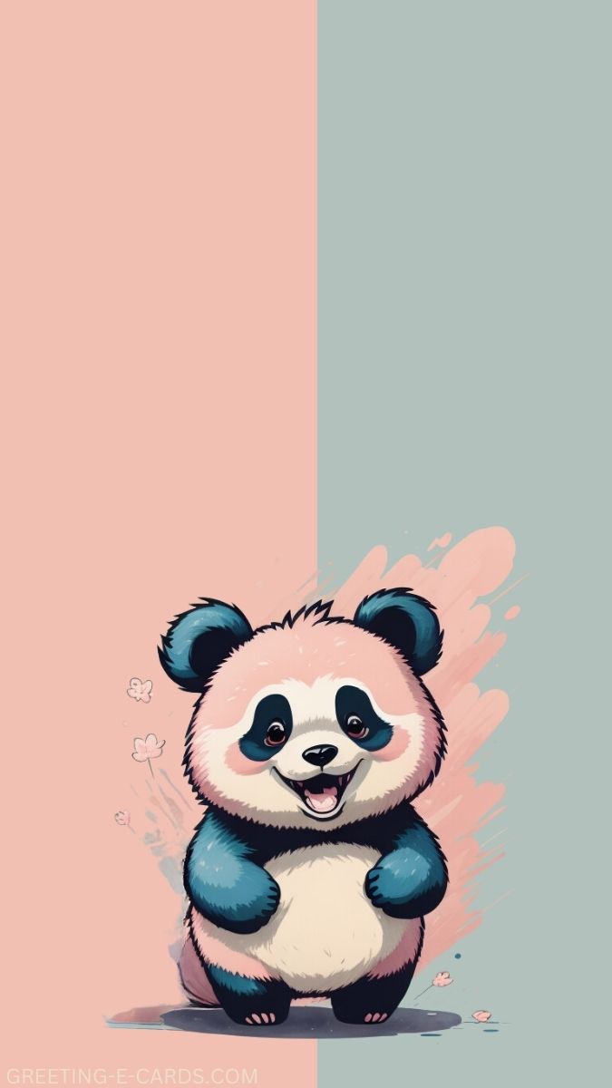 Adorable Panda Phone Wallpaper