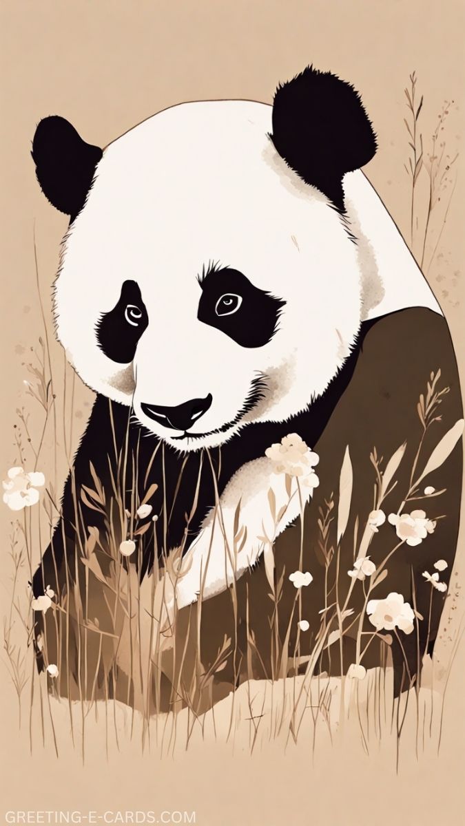 Adorable Panda Phone Wallpaper
