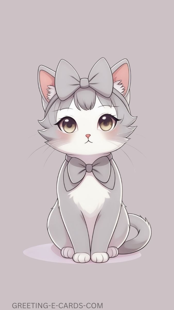 Charming Kitty Phone Background