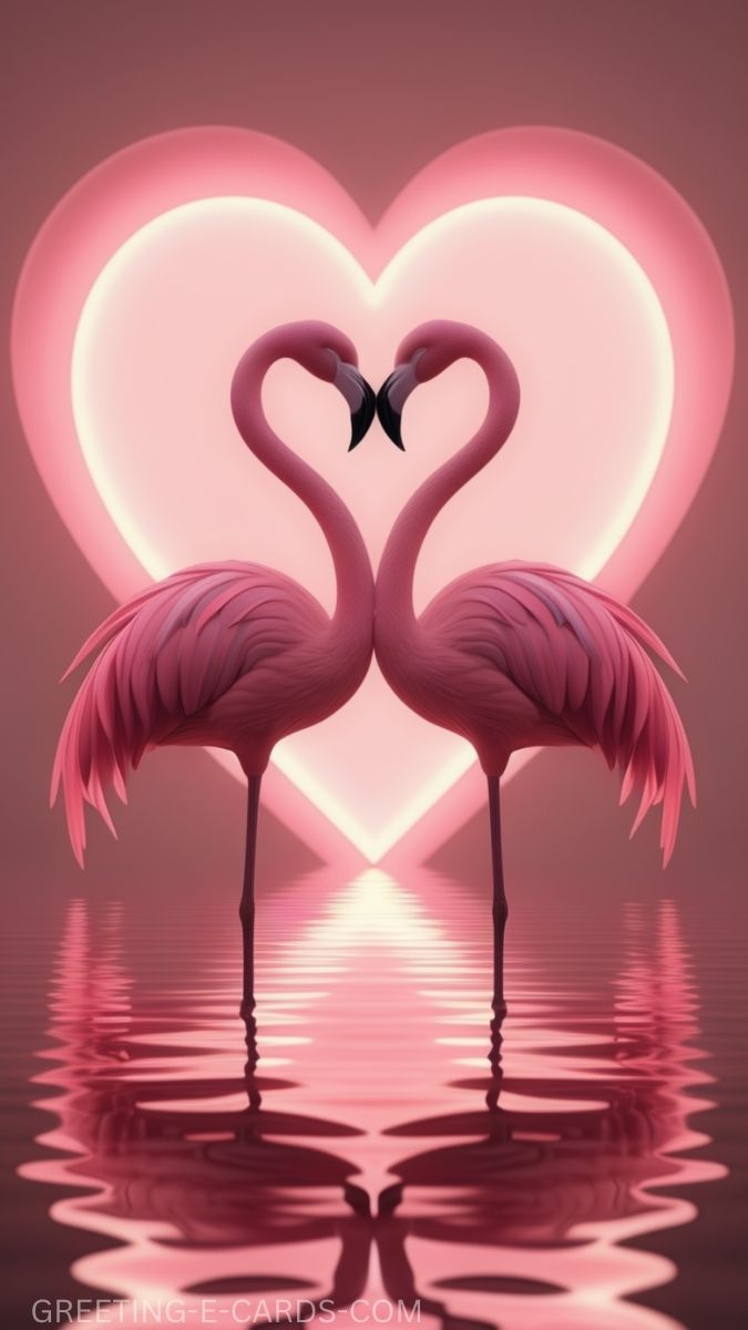 Flamingo Love Lockscreen