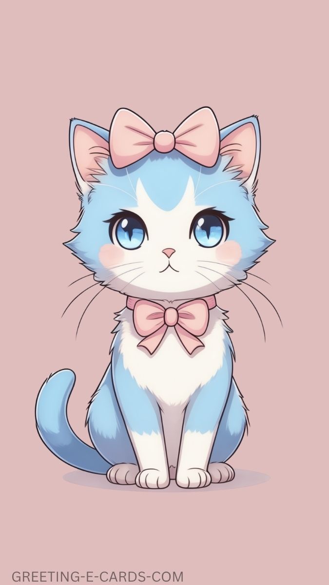 Pastel Kitty Mobile Wallpaper