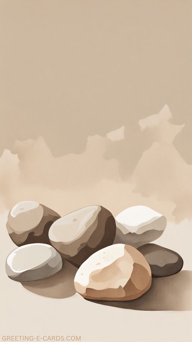 Beige Rocks Phone Wallpaper