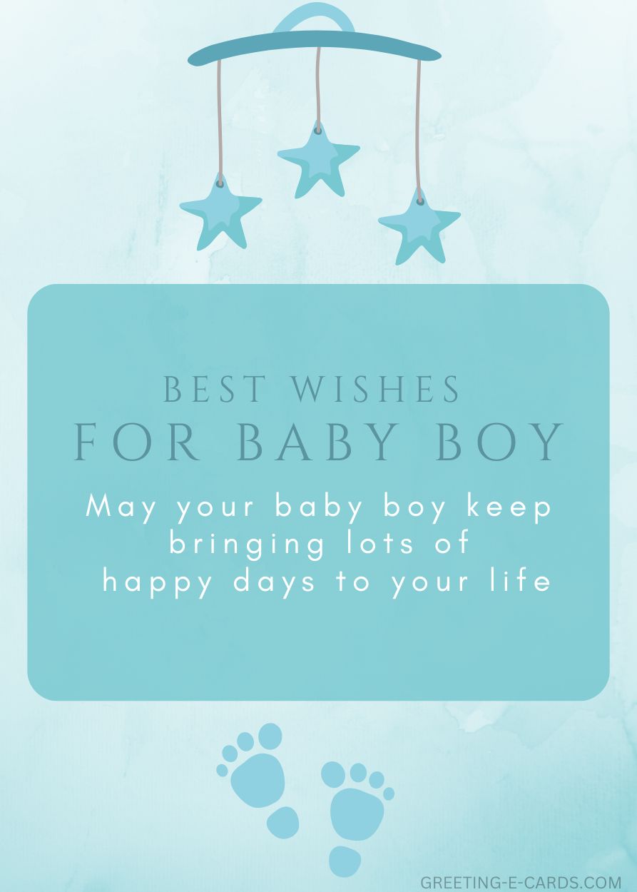 Best Wishes for Your Baby Boy