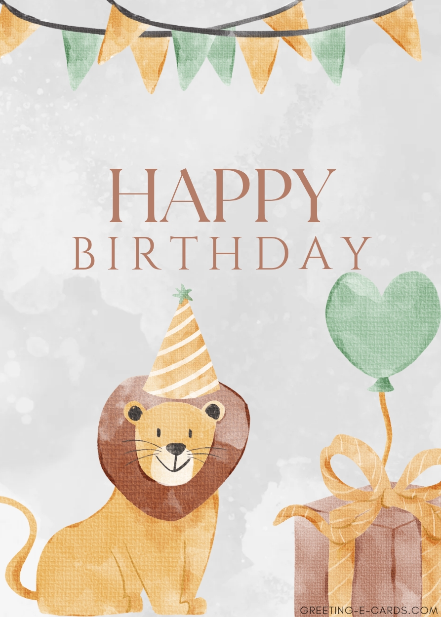Happy Birthday, Little Lion!