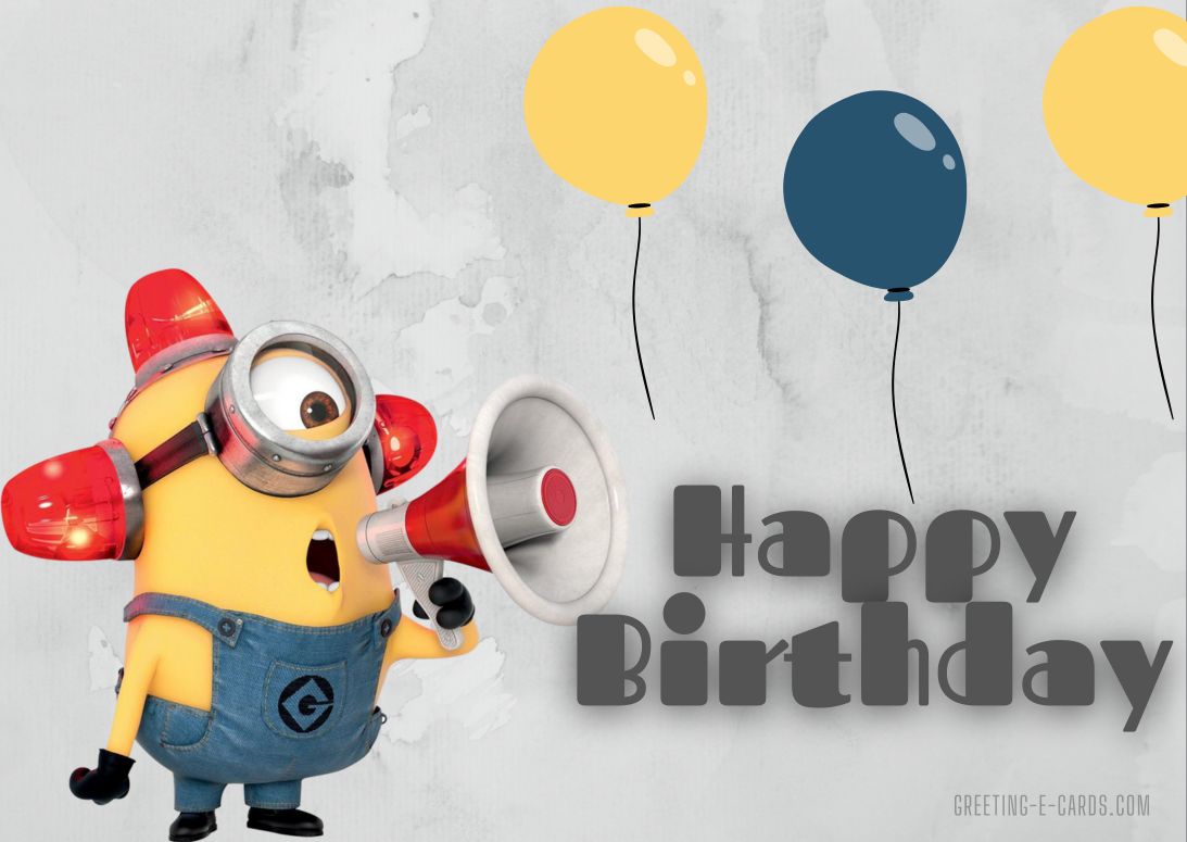 Minion Birthday Shout-Out