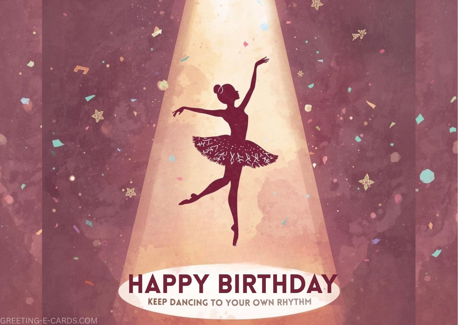 Birthday E-Card for Daughter Confetti - Free E-card no sign up