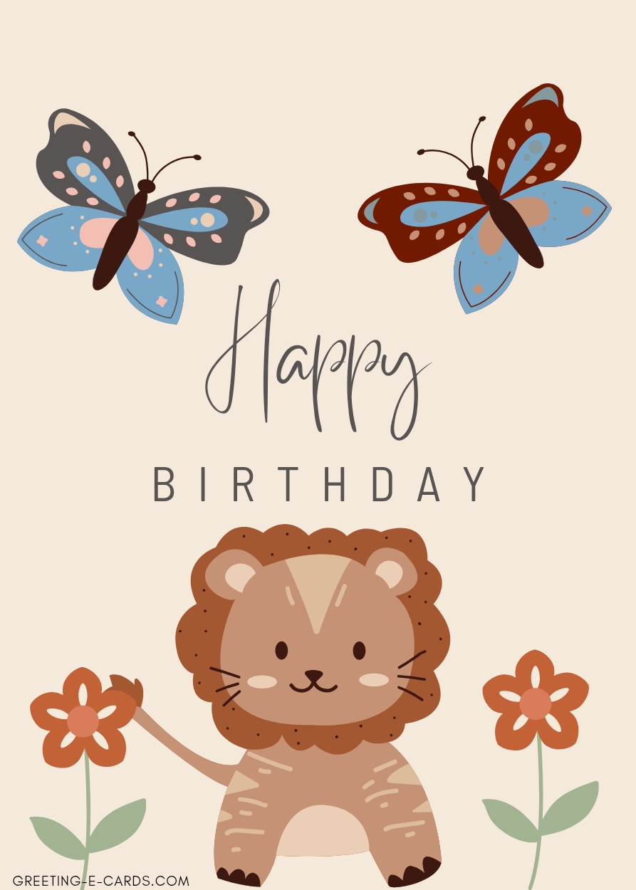 Sweet Lion Birthday