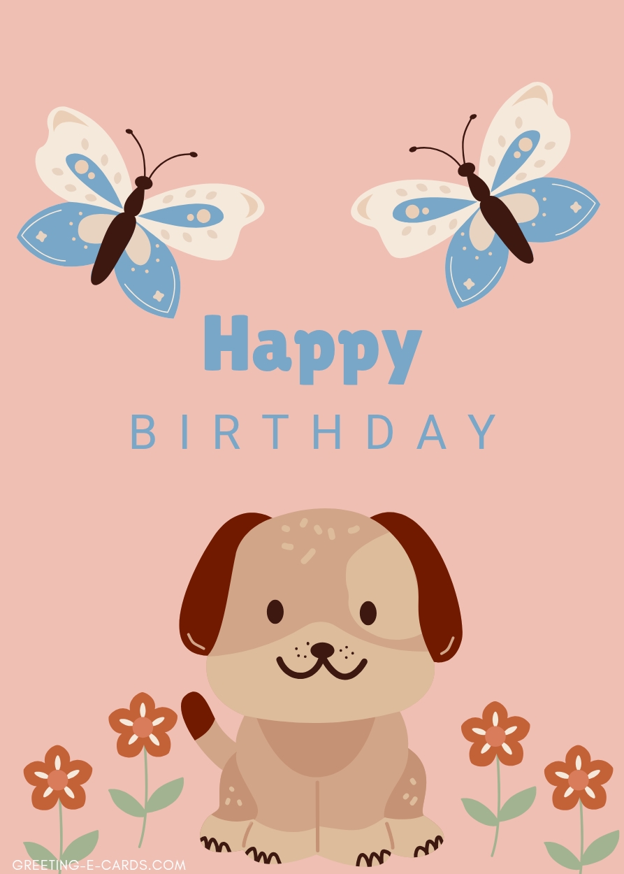 Sweet Puppy Birthday Wishes