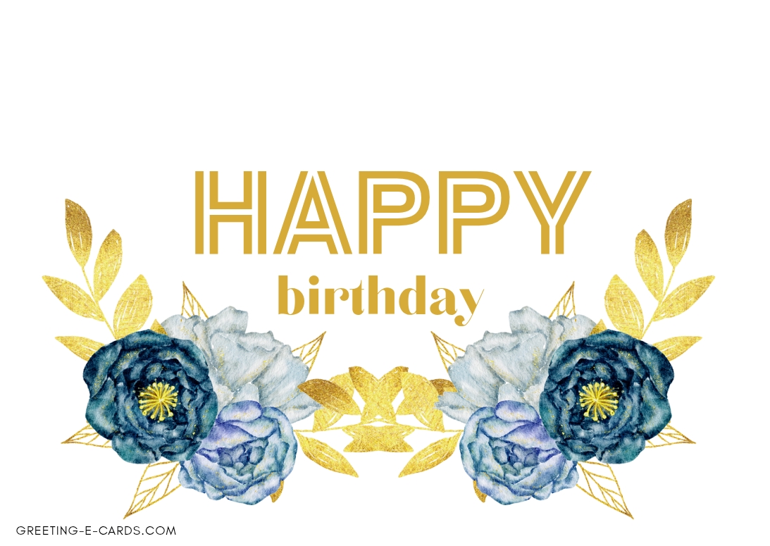 Elegant Floral Birthday