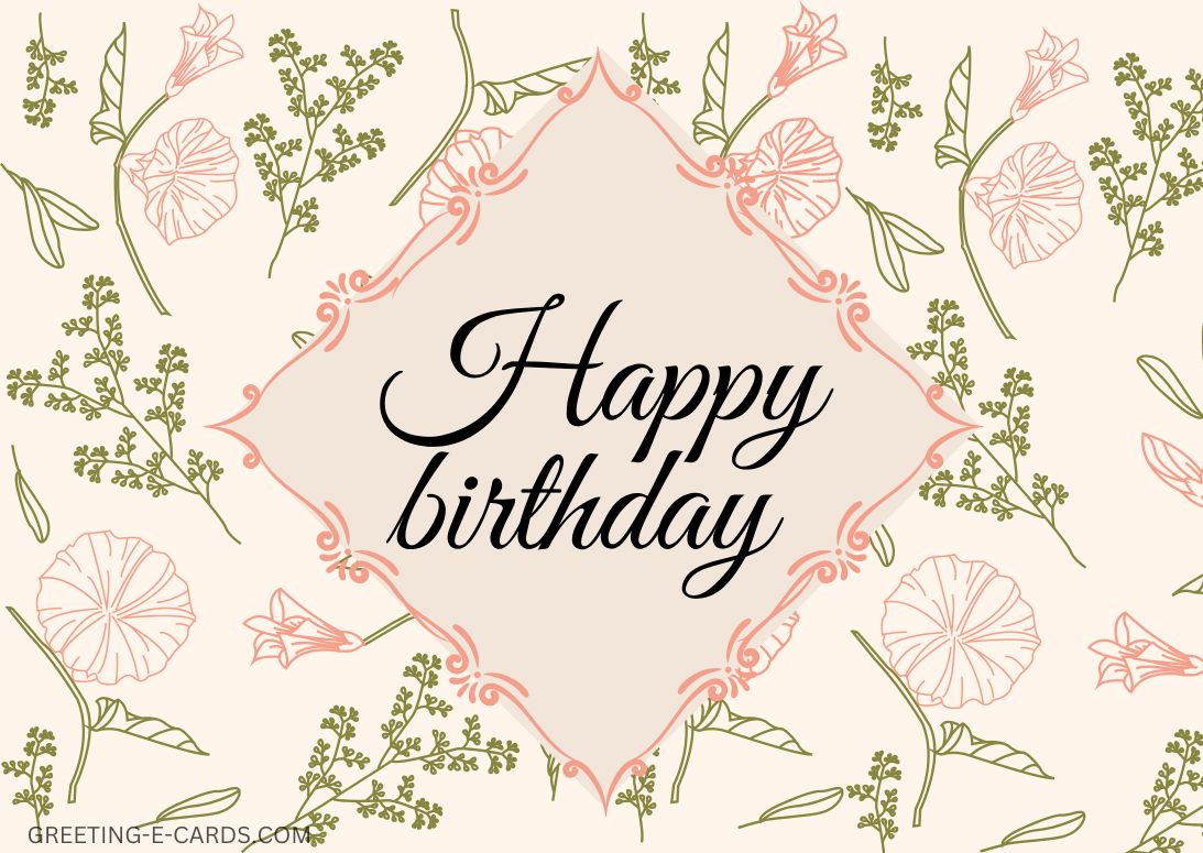 Floral Birthday Elegance