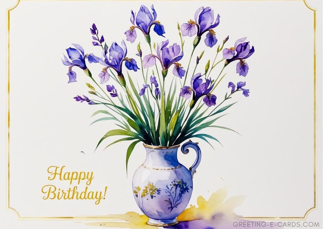 Floral Birthday Wishes E-Card