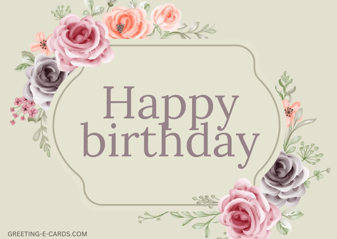 Floral Birthday Wishes