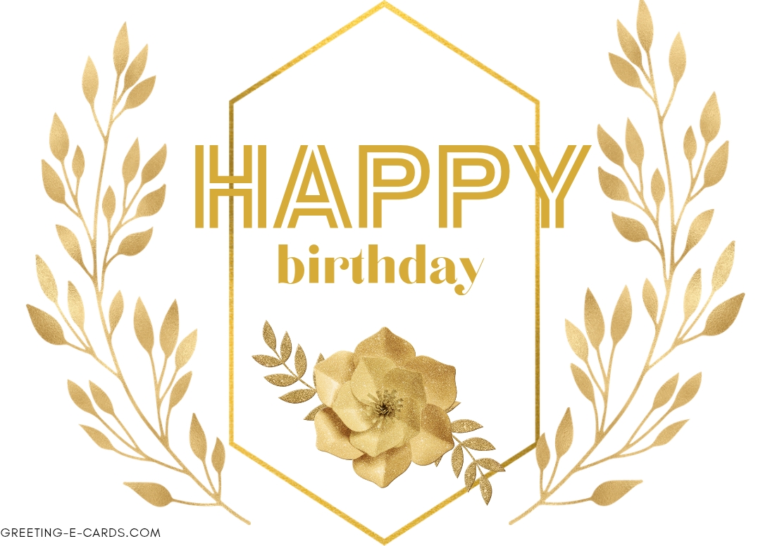 Golden Birthday Wishes