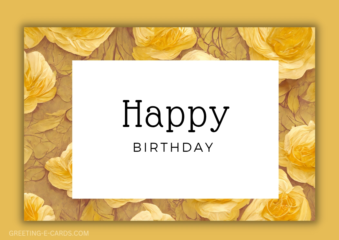 Golden Yellow Birthday Blooms