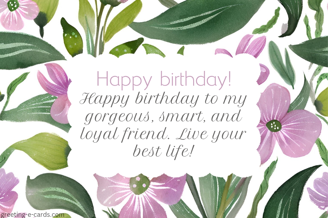Birthday for a Wonderful Friend