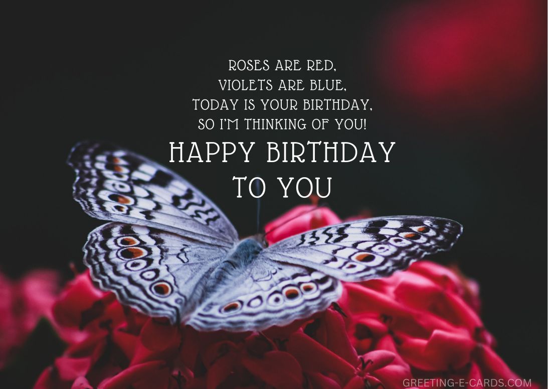 Butterfly Birthday E-Card