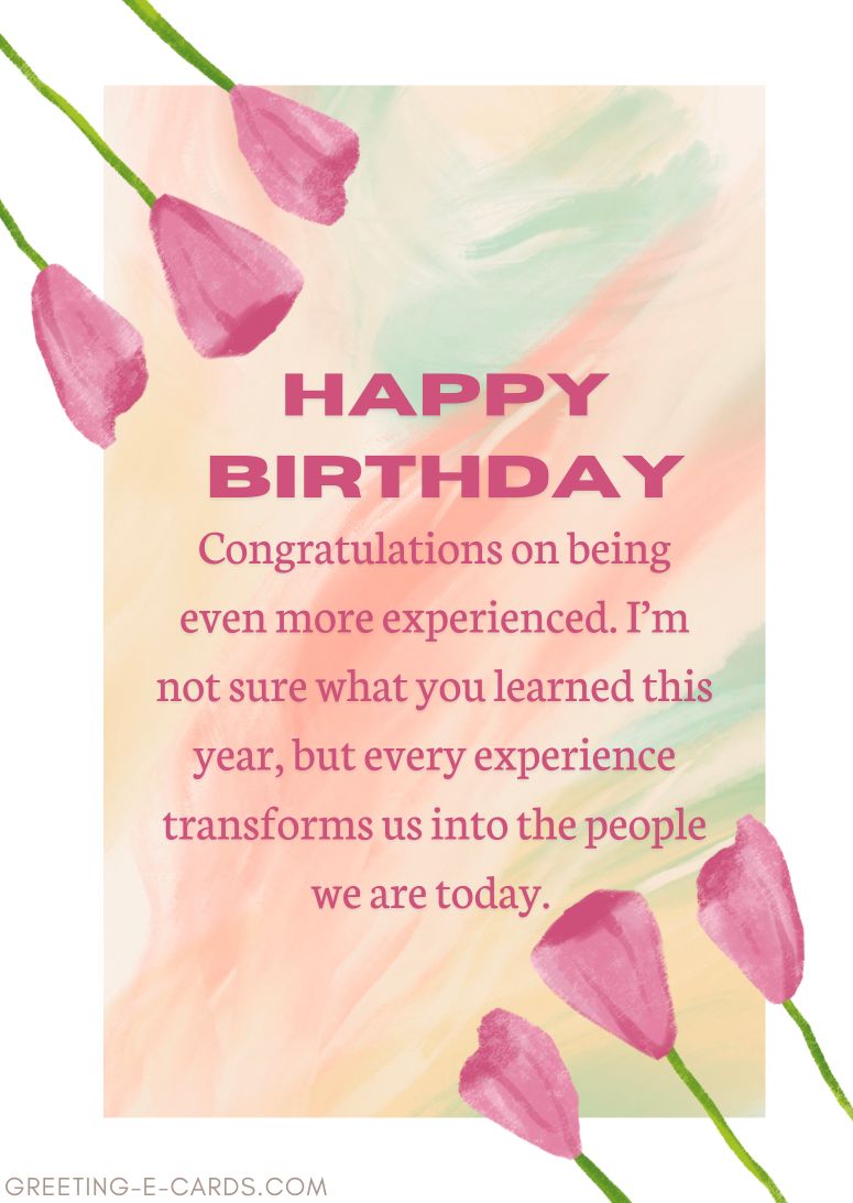Happy Birthday with a Touch of Reflection