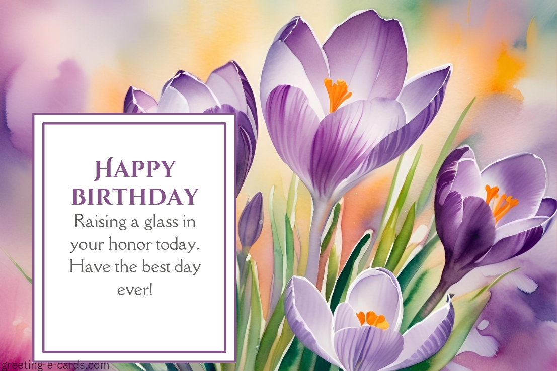 Purple Birthday Wishes