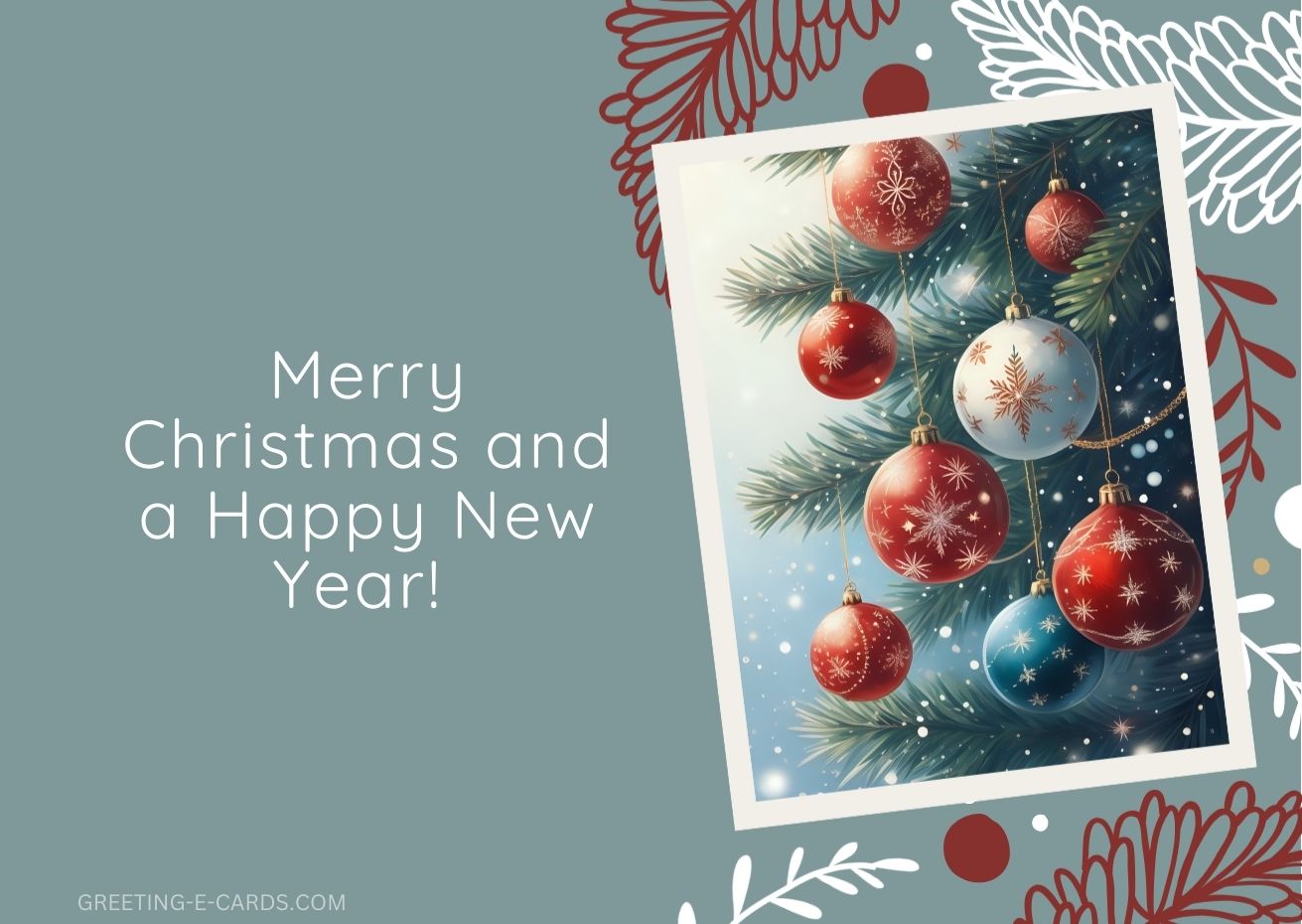 Christmas Ornament E-card for the Holidays