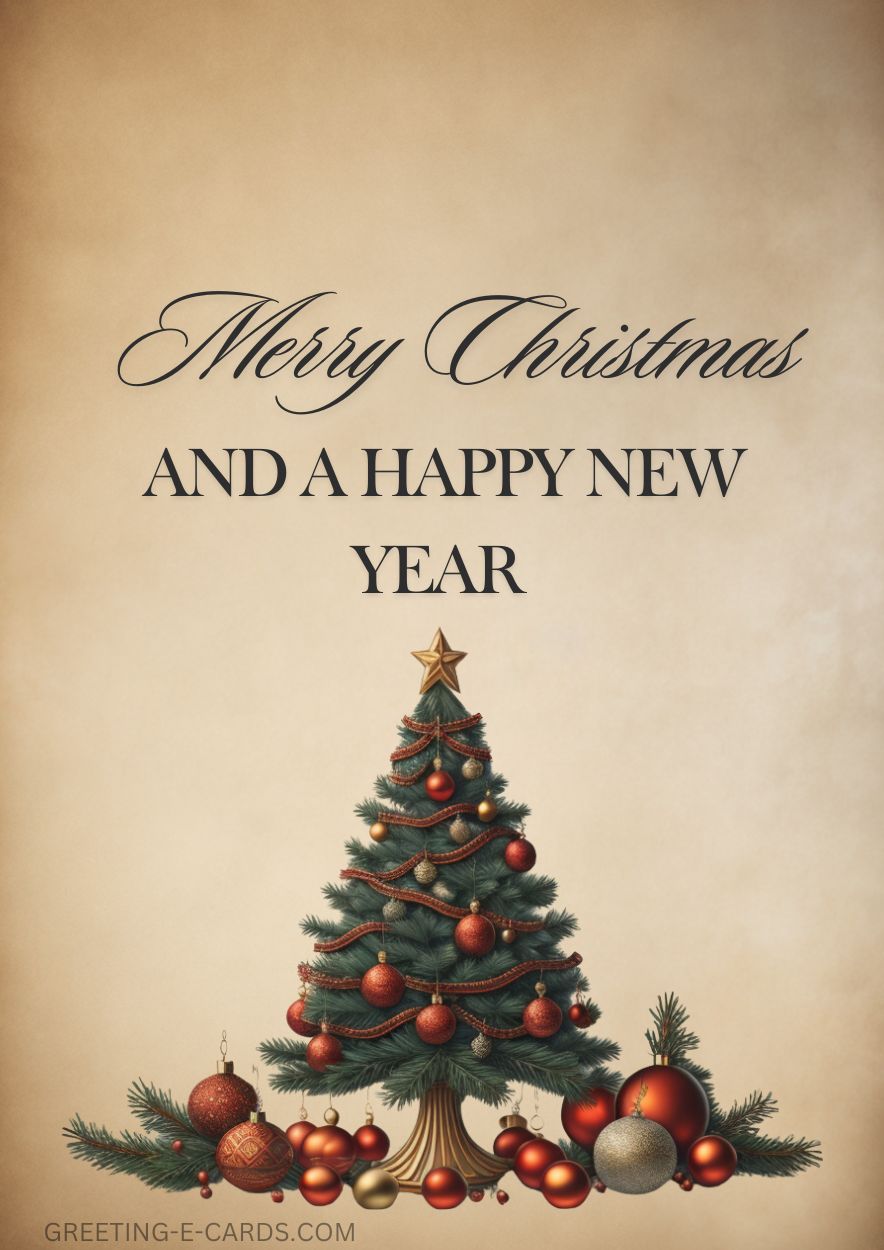 Merry Christmas and Happy New Year E-Card