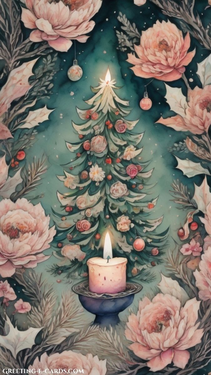 Floral Christmas Eve