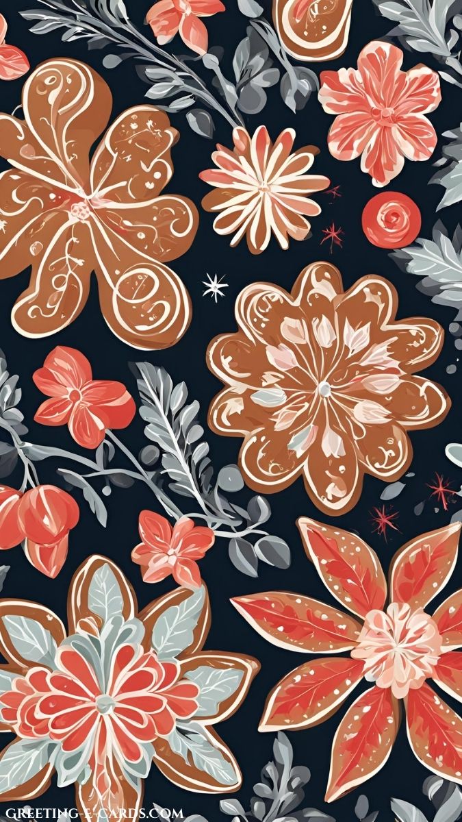Gingerbread Floral Dream