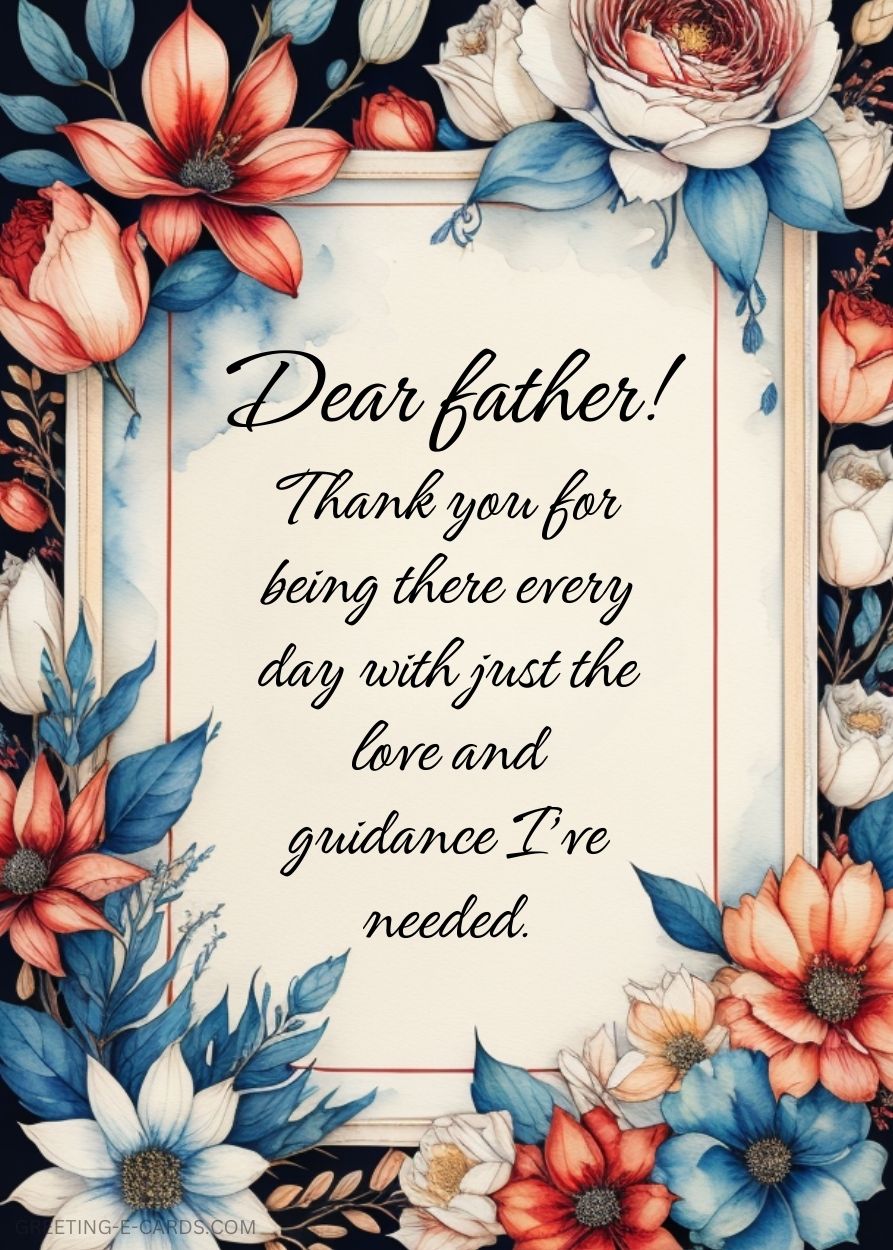 Father's Day Floral Appreciation E-Card