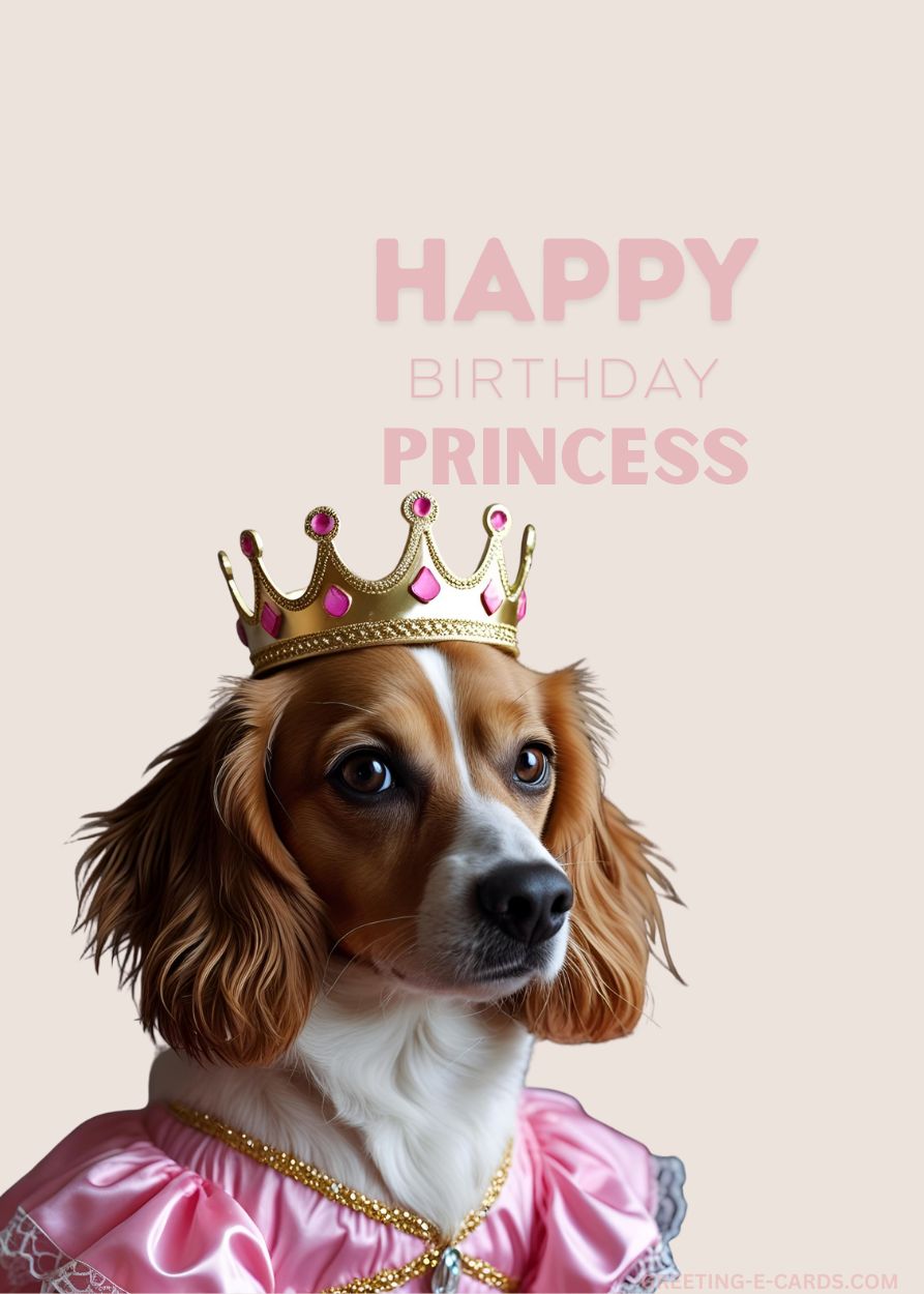 Happy Birthday Princess! Dog E-card