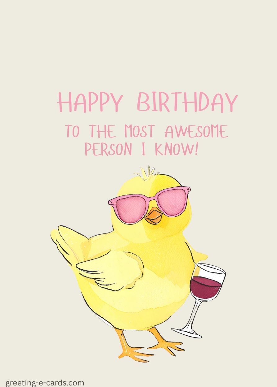 To the Most Awesome Person