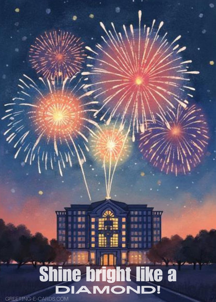 Fireworks Graduation card - Free E-card no sign up