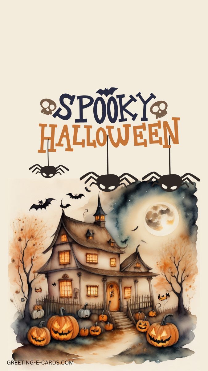 Spooky Halloween Phone Wallpaper
