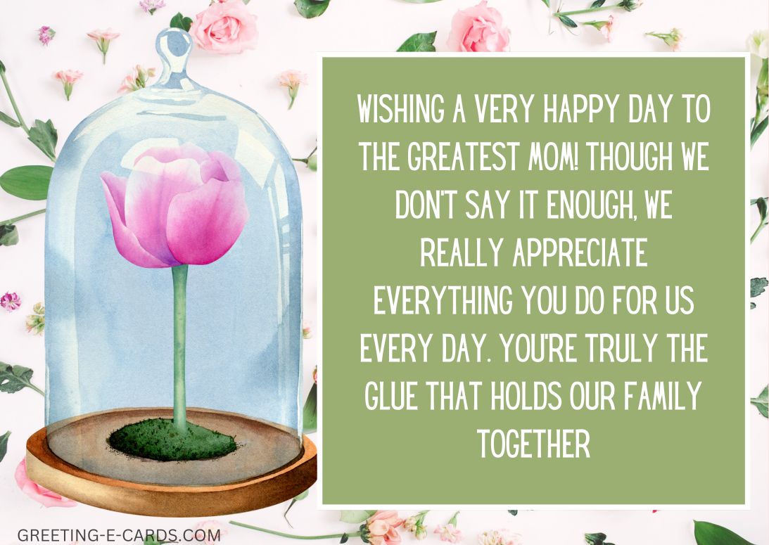 A Mother's Day Rose E-Card