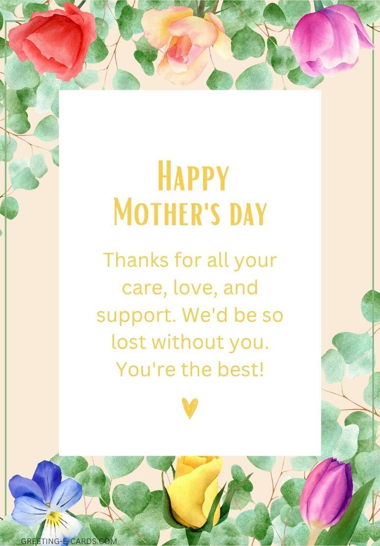 Beautiful Mother's Day E-Card