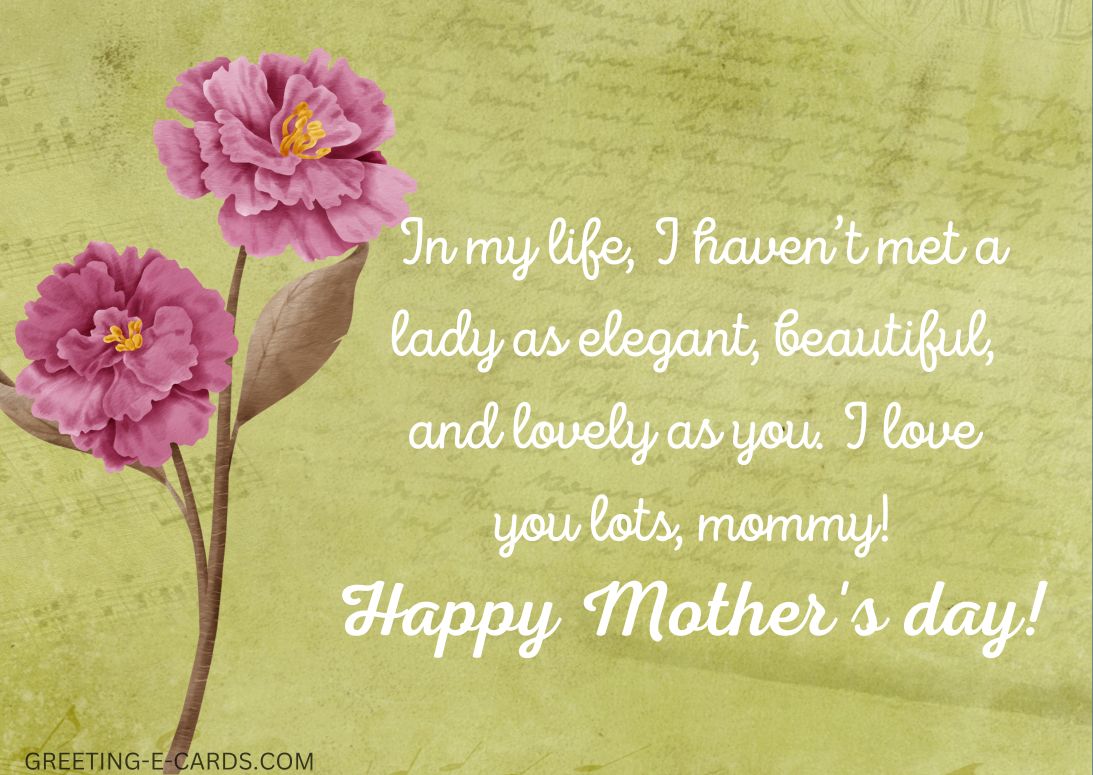 Elegant Mother's Day E-Card
