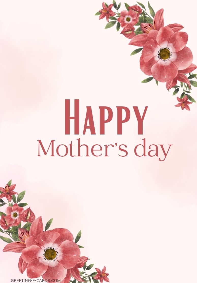 Happy Mother's Day Floral E-Card