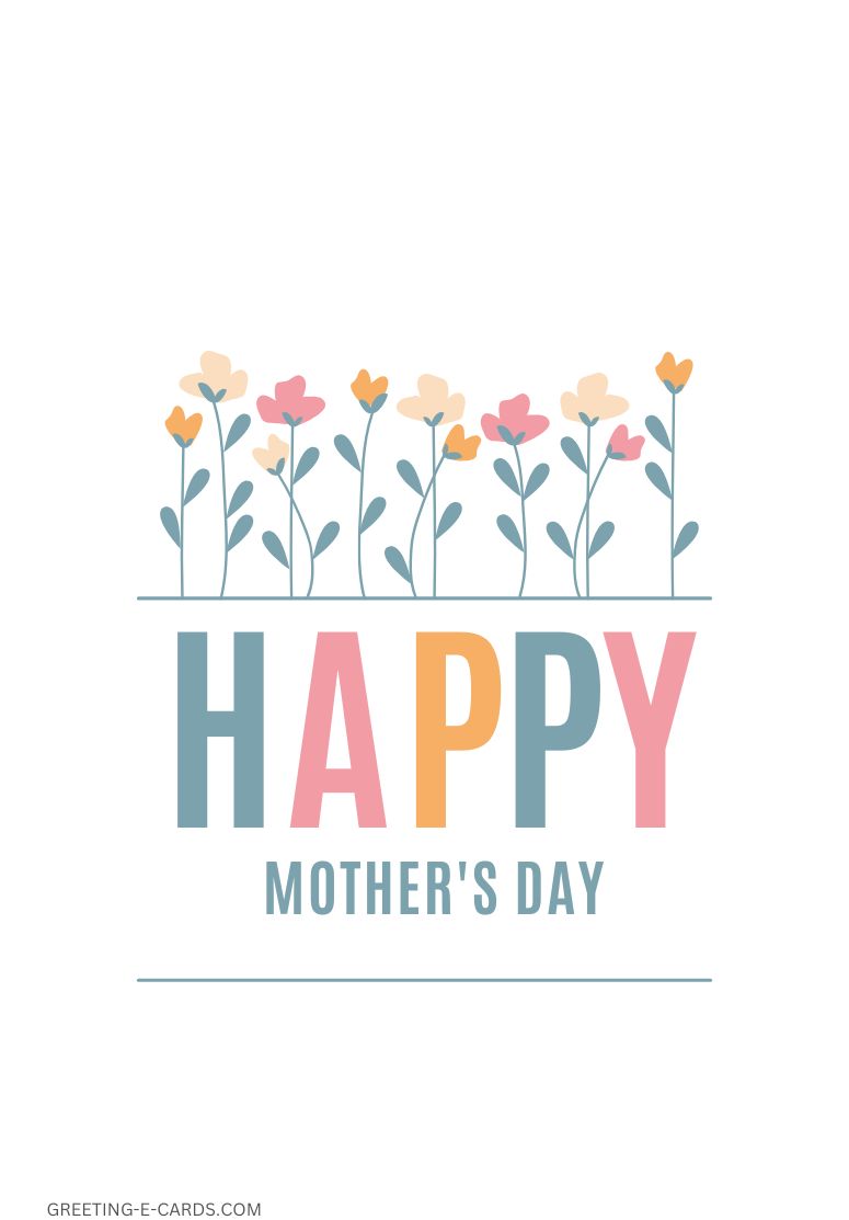 Happy Mother's Day Floral E-Card