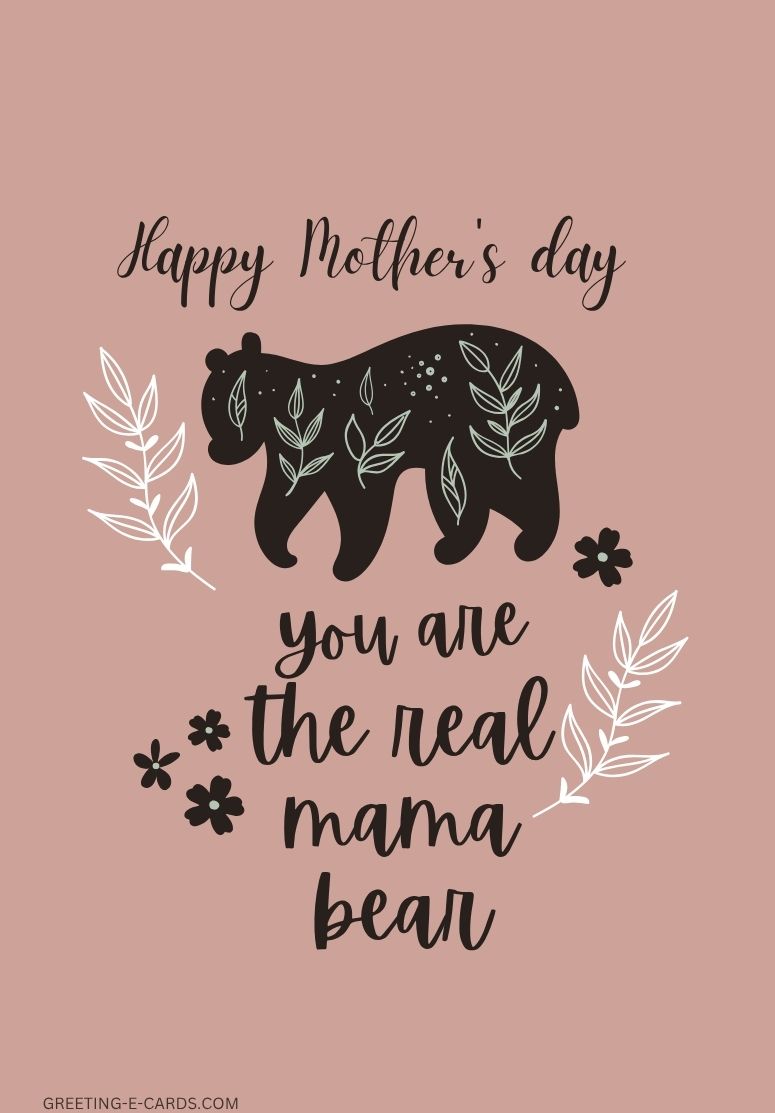 Mama Bear Mother's Day E-Card