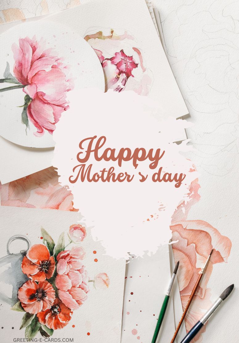 Watercolor Mother's Day E-Card