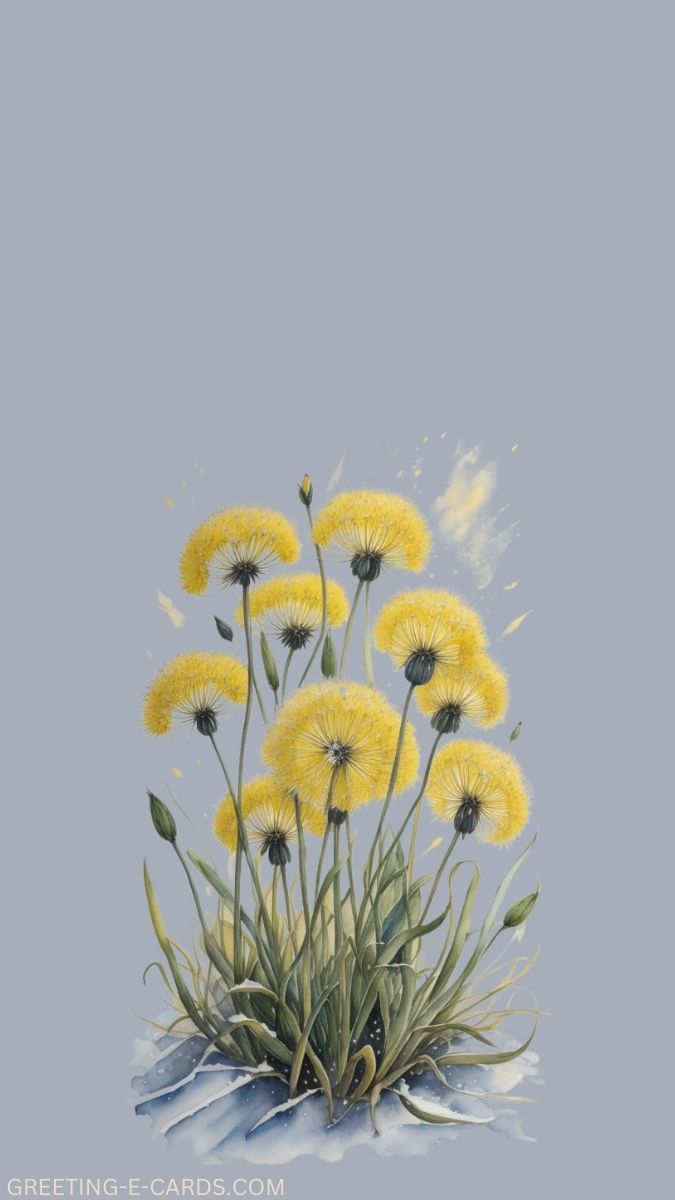 Dandelion Wishes Phone Wallpaper