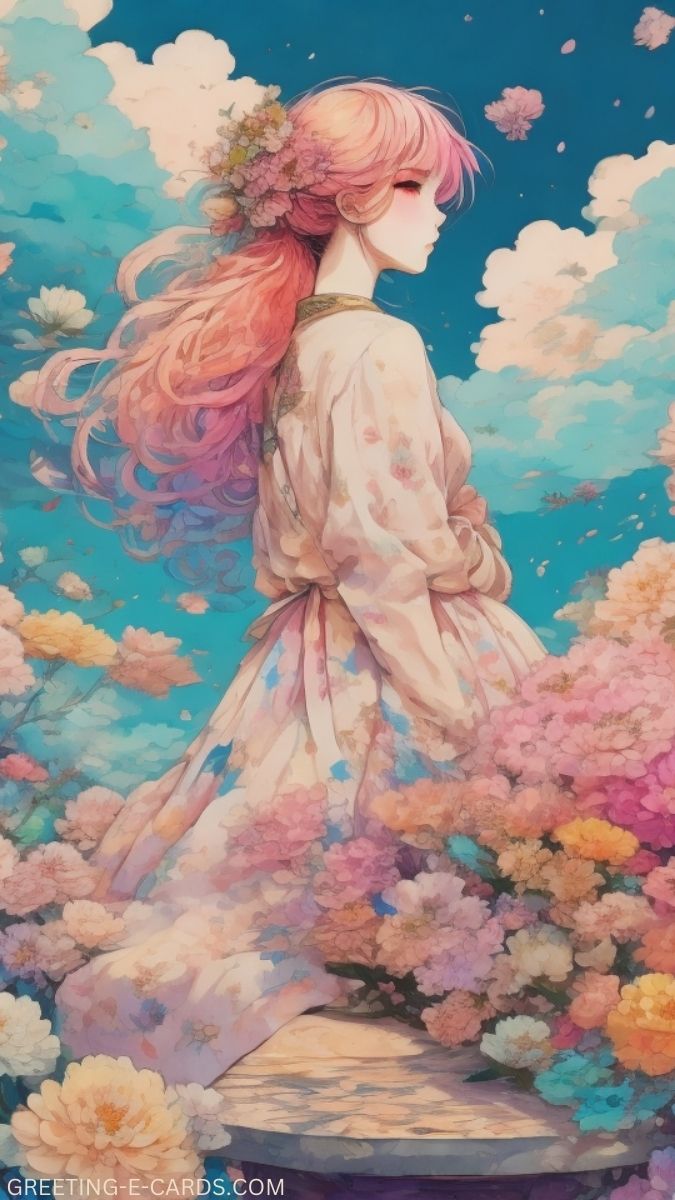 Dreamy Floral Phone Wallpaper