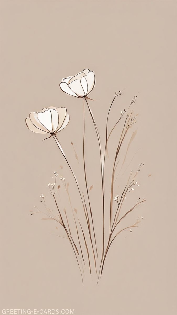 Elegant Floral Phone Wallpaper