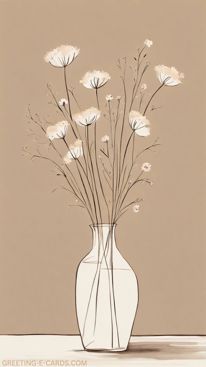 Elegant Flowers Phone Wallpaper