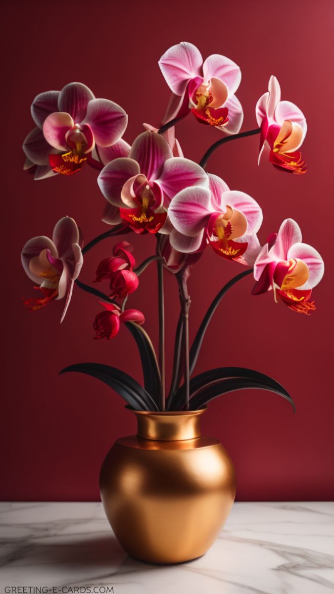 Elegant Orchid Phone Wallpaper