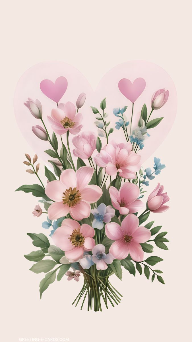 Floral Bouquet Phone Wallpaper