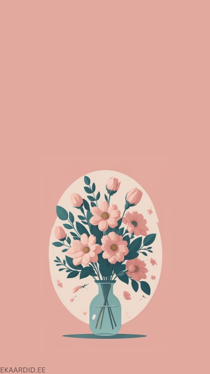 Pretty Pink Flowers Phone Wallpaper